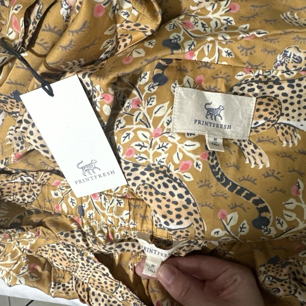 NWT $198 Printfresh [‎ Medium Tall ] Eco Satin Wildest Dreams Set Bagheera T2168